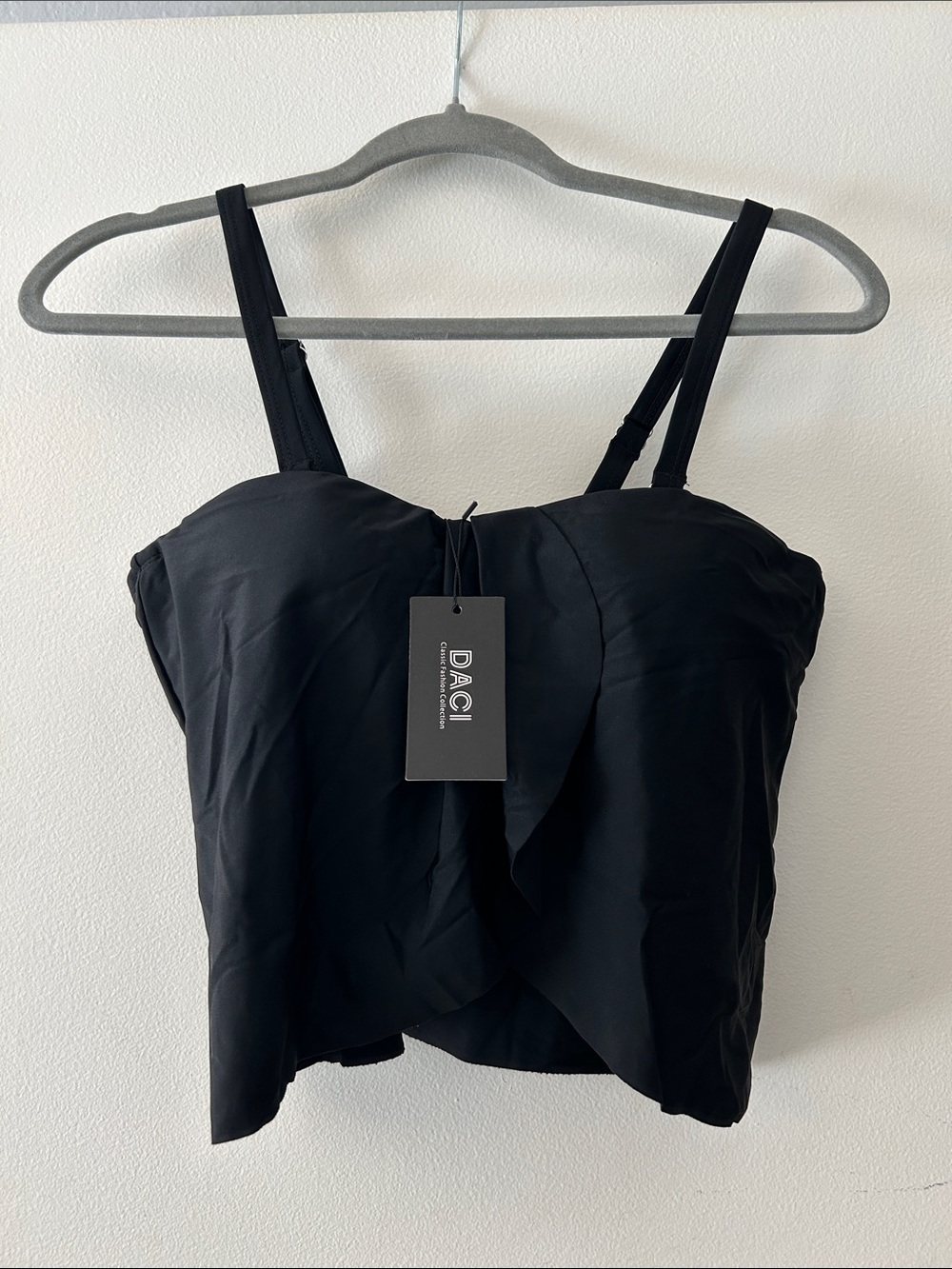 Black Bikini Top with Adjustable Straps